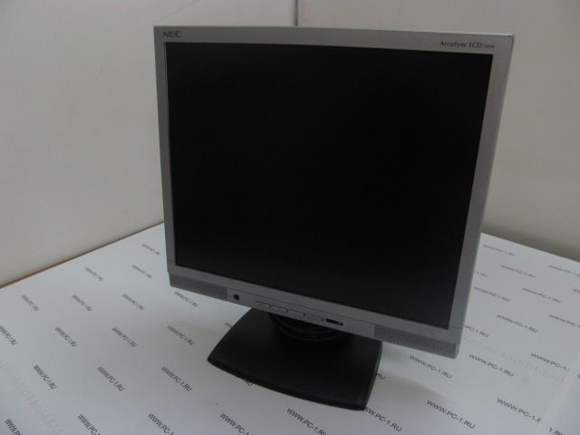 Монитор TFT 17" NEC AccuSync LCD73VM ,1280x1024, 270 кд/м2, 550:1, 8 мс, 160°/140°, стереоколонки, Встроенный VGA кабель /Сломана кнопка "Power"