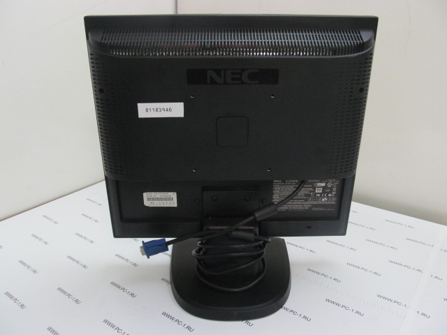 Монитор TFT 17" NEC AccuSync LCD73VM ,1280x1024, 270 кд/м2, 550:1, 8 мс, 160°/140°, стереоколонки, Встроенный VGA кабель /Сломана кнопка "Power"