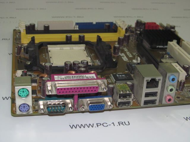 Материнская плата MB Asus M2N-MX /Socket AM2 /2xPCI /PCI-E x16 /PCI-E x1 /4xDDR2 DIMM /4xSATA /Sound /SVGA /4xUSB /LAN /LPT /COM /mATX /Заглушка