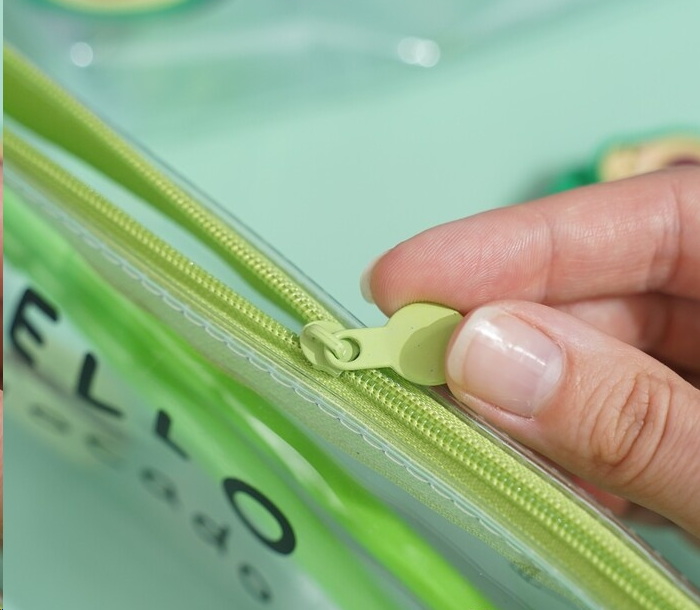 Пенал для школы «Авокадо» прозрачный - Pic n 303254