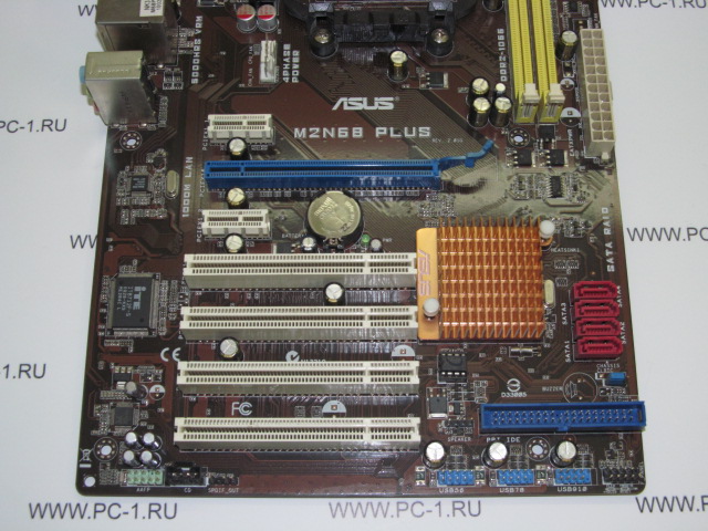Материнская плата ASUS M2N68 PLUS /Socket AM2, AM2+, AM3 /4xPCI /PCI-E 16x /2xPCI-E 1x /2xDDRII /Sound /4xUSB /LPT /COM /4xSATA /LAN /ATX /заглушка
