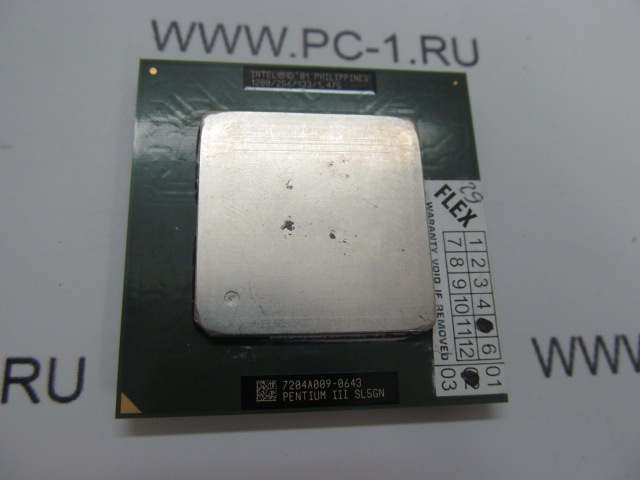 Процессор Socket 370 Intel Pentium III 1,2GHz /133FSB /256k /1.475V /SL5GN /Tualatin