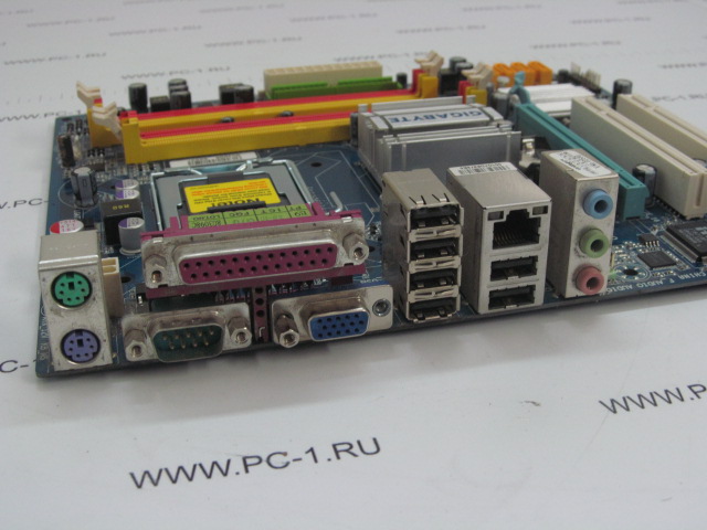 Материнская плата MB Gigabyte GA-G33M-S2L /Socket 775 /2xPCI /PCI-E x1 /PCI-E x16 /4xDDR2 /4xSATA /Sound /6xUSB /LAN /VGA /COM /LPT /mATX /заглушка