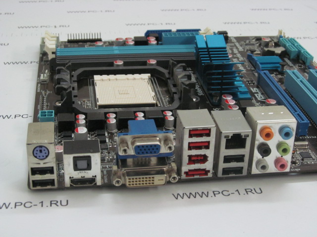 Материнская плата MB ASUS M4A785TD-M EVO /Socket AM3 /2xPCI /PCI-Ex1 /PCI-Ex16 /5xSATA /4xDDR3 /6xUSB /HDMI /e-SATA /1394 /VGA /DVI /Optical SPDIF /Sound /LAN /mATX /Заглушка