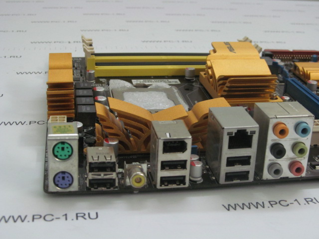Материнская плата MB ASUS P5Q /Socket 775 /3xPCI /2xPCI-Ex1 /PCI-Ex16 /6xSATA /4xDDR2 /6xUSB /1394 /SPDIF /Sound /LAN /ATX /Заглушка