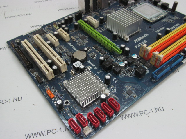 Материнская плата MB ASRock P43DE /Socket 775 /2xPCI /PCI-E x16 /3xPCI-E x1 /4xDDR2 /Sound /6xSATA /6xUSB /LAN /SPDIF /ATX /Заглушка