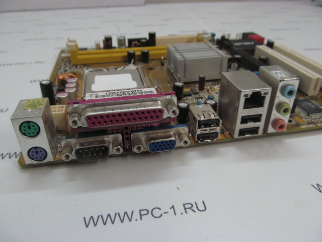 Мат плата MB ASUS P5GZ-MX /S775 /PCI /PCI-Ex16 /PCI-Ex1 /DDR2 /SATA /Sound /USB /LPT /VGA /COM /LAN /mATX /Заглушка