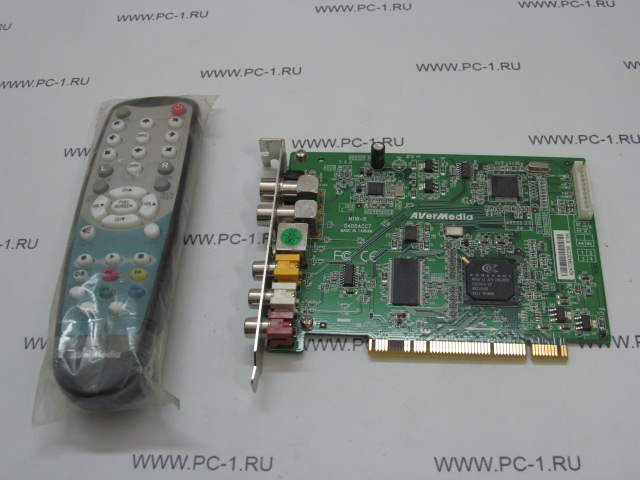 TV-тюнер PCI AVerMedia AverTV MCE 116 Plus ,внутренний, аналоговый, видеозахват, PAL, NTSC, SECAM /Пульт ДУ, Антенна, Драйвер, Мануал