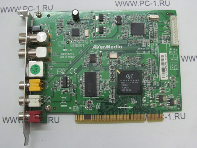TV-тюнер PCI AVerMedia AverTV MCE 116 Plus ,внутренний, аналоговый, видеозахват, PAL, NTSC, SECAM /Пульт ДУ, Антенна, Драйвер, Мануал