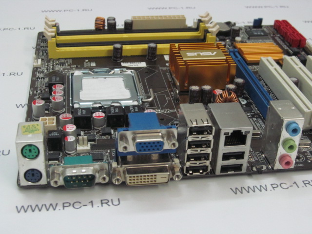 Материнская плата MB ASUS P5Q-VM DO /Socket 775 /3xPCI /1xPCI-E x16 /4xDDR2 /6xSATA /Sound /6xUSB /SVGA /DVI /LAN /COM /mATX /заглушка