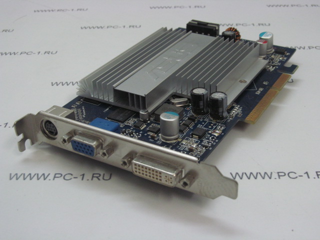 Видеокарта AGP ASUS N7600GS GeForce 7600GS 256Mb /DDR2 /128bit /DVI /VGA /TV-Out /Silent /Питание Molex