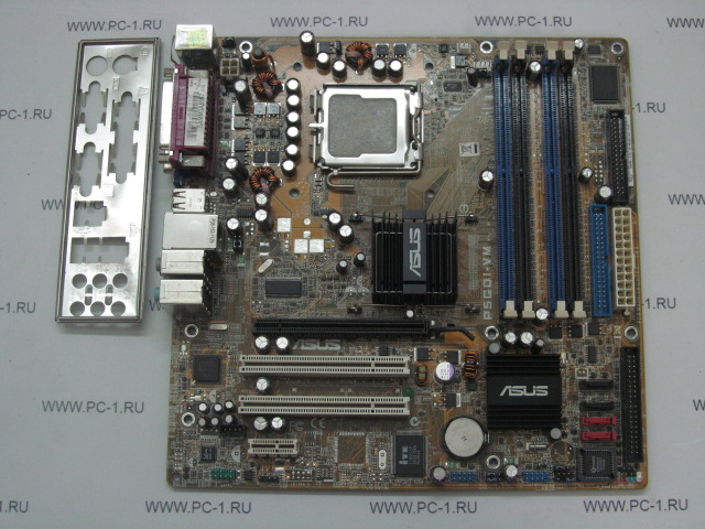 Материнская плата MB ASUS P5GD1-VM /G915 /Socket 775 /2xPCI /PCI-E x16 /PCI-E x1 /4xDDR DIMM /4xSATA /SVGA /Sound /4xUSB /LAN /LPT /COM /mATX /заглушка