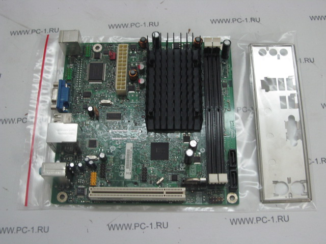Материнская плата MB Intel D410PT /Встроенный процессор Intel Atom D410 (1.66GHz) /Video Intel GMA 3150 /PCI /2xDDR2 /2xSATA /Sound /LAN /4xUSB /VGA /mini-ITX /Заглушка