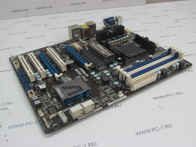 Материнская плата MB ASRock 890GX Pro3 /Socket AM3+ /4xDDR3 /2xPCI-E x16 /3xPCI /PCI-E x1 /5xSATA (6Gb/s) /6xUSB (2xUSB 3.0) /VGA /DVI /HDMI /E-SATA /LAN /SPDIF /1394 /ATX /Заглушка