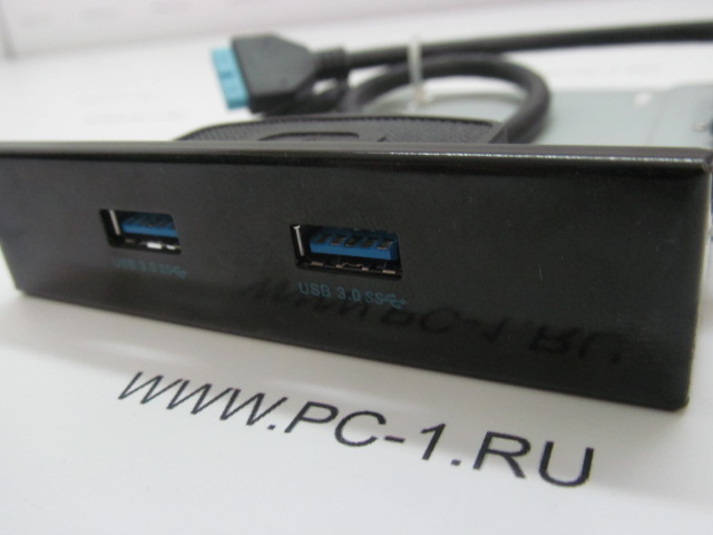 Панель USB 3.0 в отсек 3.5" /USB 3.0 Front Panel /2xUSB 3.0 /Цвет: Черный