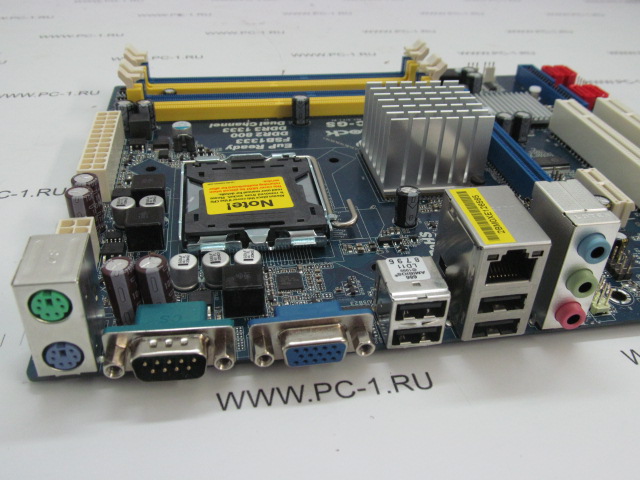 Материнская плата MB ASRock G41C-GS /Socket 775 /2xPCI /PCI-E x16 /PCI-E x1 /IDE /4xSATA /2xDDR2 /2xDDR3 /SVGA /COM /4xUSB /LAN /mATX /RTL