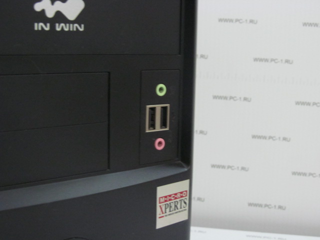 Корпус mATX InWin EMR-002 без блока питания ,сталь, 2xUSB, Audio на лицевой панели /цвет: серебристо-черный