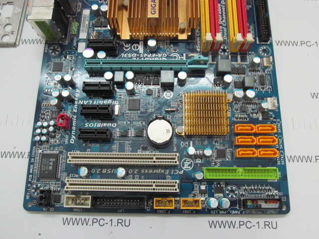 Материнская плата MB Gigabyte GA-EP45-DS3L /Socket 775 /PCI-E 16x /4xPCI-E x1 /2xPCI /4xDDR2 /Sound /8xUSB /6xSATA /LAN /Optical SPDIF /ATX /Заглушка