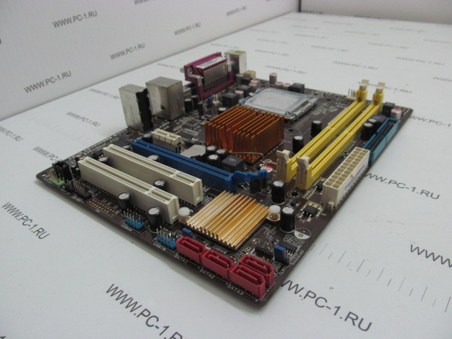 Материнская плата MB ASUS P5QPL-AM /S775 /2xPCI /PCI-E x16 /PCI-E x1 /4xSATA /2xDDRII /4xUSB /SVGA /LPT /COM /Sound /LAN /mATX /Заглушка