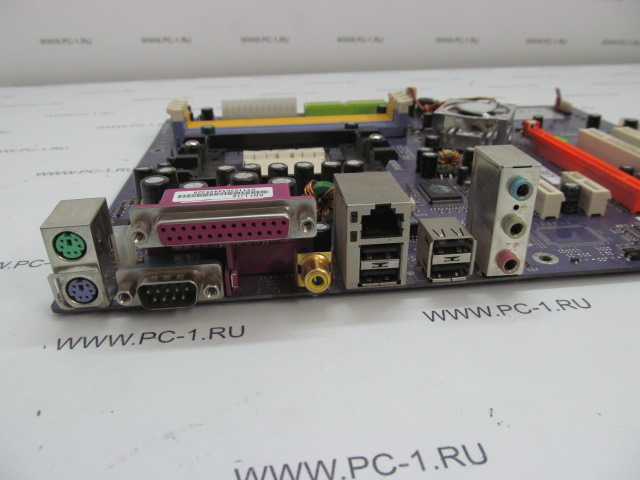 Материнская плата MB ECS KN1 Lite /Socket 939 /3xPCI /PCI-E x16 /2xPCI-E x1 /4xDDR /4xSATA /Sound /LPT /4xUSB /COM /LAN /ATX
