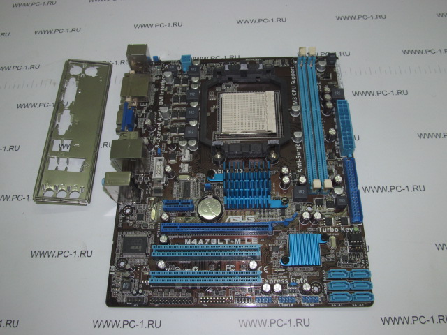 Материнская плата MB ASUS M4A78LT-M LE /Socket AM3 /PCI-E x16 /PCI-E x1 /2xPCI /2xDDR3 /Sound /4xUSB /6xSATA /LAN /VGA /DVI /mATX /Заглушка