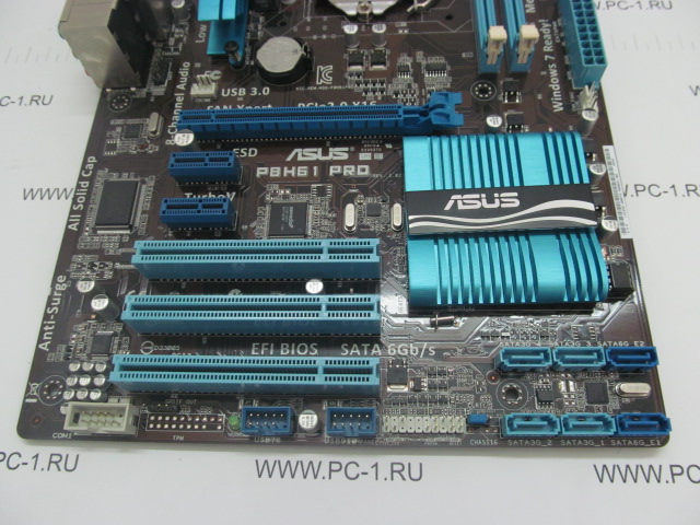 Материнская плата MB ASUS P8H61 PRO /Socket 1155 /PCI-E x16 /2xPCI-E x1 /3xPCI /2xDDR3 /Sound /8xUSB (2xUSB 3.0) /6xSATA (2xSATA-III 6Gb/s) /LAN /Optical S/PDIF /ATX /RTL /НОВАЯ