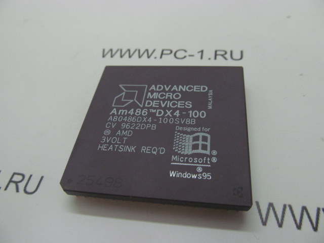 Процессор Socket 3 AMD Am486 DX4-100 (A80486DX4-100SV8B) /100MHz /FSB 40MHz /3v
