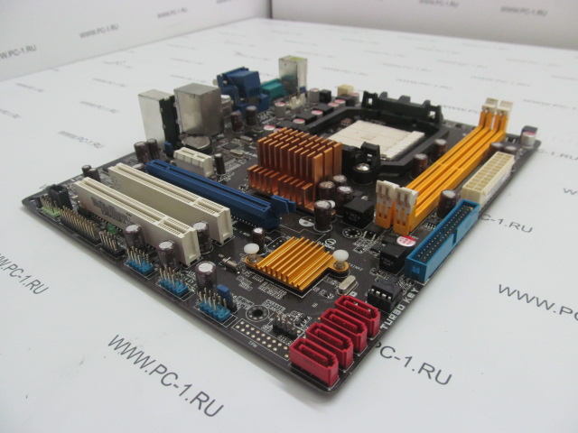 Материнская плата MB ASUS M2A74-AM /Socket AM2+ /2xPCI /PCI-E x16 /PCI-E x1 /2xDDR2 /4xSATA /Sound /4xUSB /LAN /VGA /DVI /COM /mATX