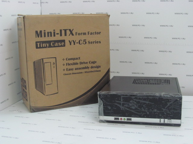 Корпус mini-ITX Yeong Yang YY-C582 B/S /блок питания 150W /Front: USB, Audio /Fan 80mm /Цвет: черный /RTL /НОВЫЙ