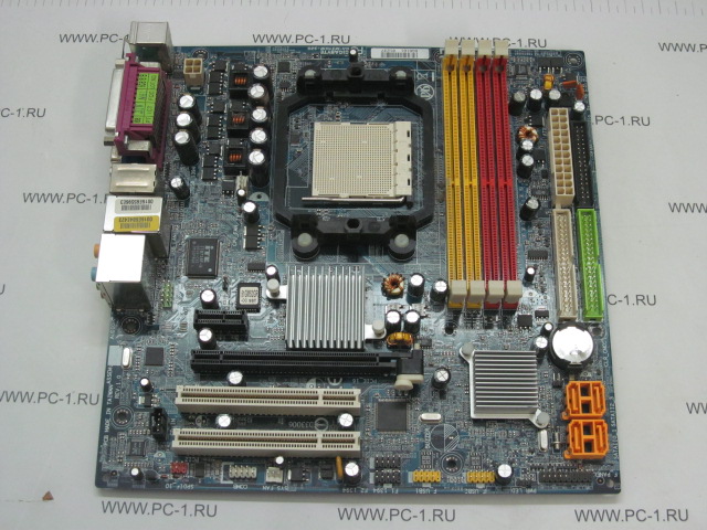 Материнская плата MB Gigabyte GA-M51GM-S2G /S775 /2xPCI /PCI-E 1x /PCI-E 16x /4xDDR2 /4xSATA /Sound /4xUSB /LAN /SVGA /COM /LPT /mATX