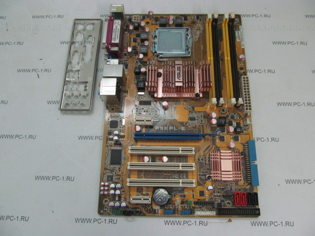Материнская плата MB ASUS P5KPL-E /Socket 775 /3xPCI /PCI-E x16 /2xPCI-E x1 /4xDDR2 /4xSATA /Sound /4xUSB /LAN /VGA /COM /LPT /ATX /Заглушка