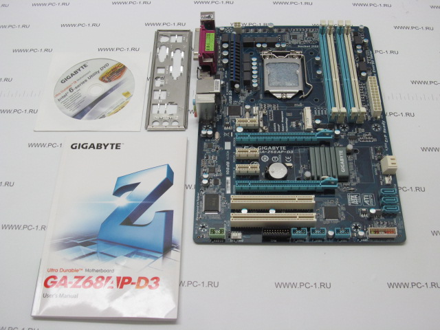Материнская плата MB Gigabyte GA-Z68AP-D3 /Socket 1155 /2xPCI /2xPCI-E x16 /3xPCI-E x1 /4xDDR3 /SATA 3 /USB 3.0 /mSATA /HDMI /S/PDIF /Sound /LAN /LPT /COM /ATX /RTL /НОВАЯ