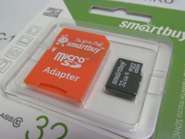 Карта памяти smartbuy microsd 32gb class 10 sb32gbsdcl10 01 адаптер