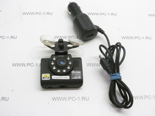 Видеорегистратор автомобильный LEXAND LR-2500 /запись видео HD 1280x720 /ЖК-экран 2" /аккумулятор /угол обзора 120° /микрофон /microSD (microSDHC) /Зарядка в прикуриватель