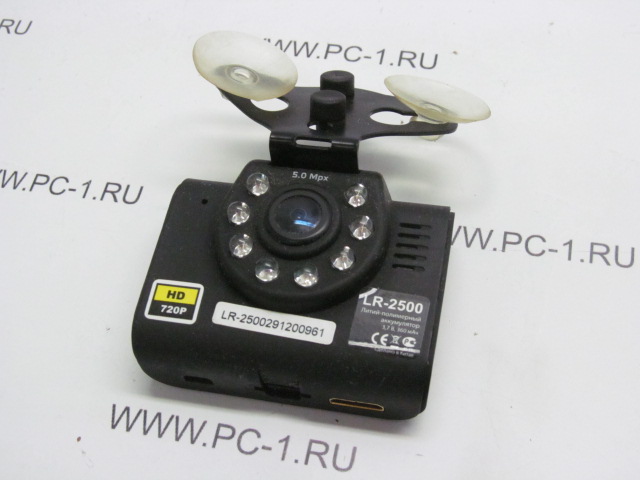 Видеорегистратор автомобильный LEXAND LR-2500 /запись видео HD 1280x720 /ЖК-экран 2" /аккумулятор /угол обзора 120° /микрофон /microSD (microSDHC) /Зарядка в прикуриватель