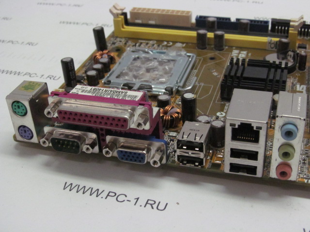 Материнская плата MB ASUS P5V-VM ULTRA /Socket 775 /2xDDR2 /PCI-E x16 /PCI-E x1 /2xPCI /2xSATA /VGA /4xUSB /LAN /LPT /COM /Sound /mATX /заглушка