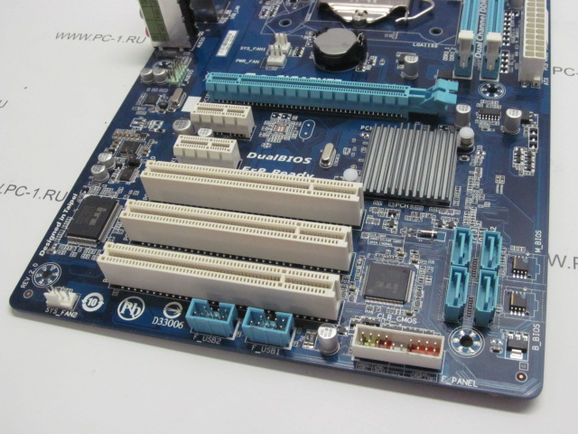 Материнская плата MB Gigabyte GA-P61-S3 /Socket 1155 /PCI-E x16 /2xPCI-E x1 /3xPCI /2xDDR3 /Sound /4xUSB /4xSATA /LAN /COM /ATX