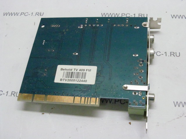 TV-тюнер PCI Beholder Behold TV 409 FM /Внутренний, аналоговые /стандарты: PAL, NTSC, SECAM /встроенный FM-тюнер /Запись видео: MPEG1, MPEG2 /Без кабелей / Без пульта ДУ