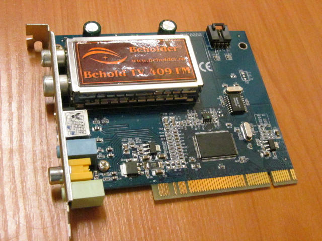 TV-тюнер PCI Beholder Behold TV 409 FM /Внутренний, аналоговые /стандарты: PAL, NTSC, SECAM /встроенный FM-тюнер /Запись видео: MPEG1, MPEG2 /Без кабелей / Без пульта ДУ