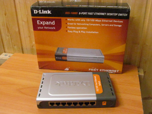 Коммутатор (switch) D-link DES-1008D /8 портов Ethernet 10/100 Мбит/сек /RTL /НОВЫЙ