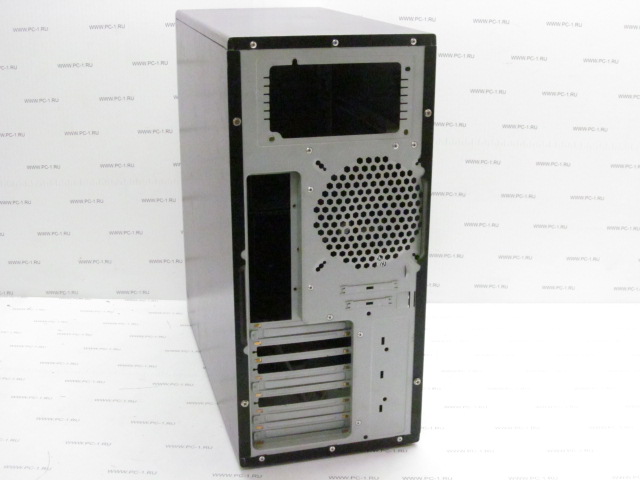 Корпус ATX Без БП ASCOT 6AR6-C/360 /Front USB, 1394, Audio /Серебристо-черный