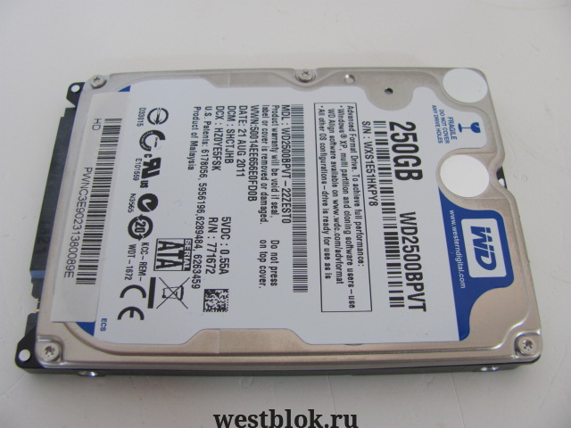 Жесткий диск 2,5" Western Digital 250Gb SATA - Pic n 50899