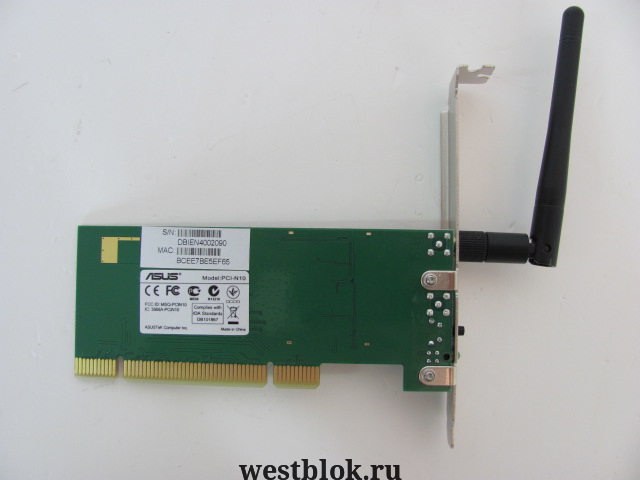 WiFi-адаптер внутренний PCI Asus PCI-N10