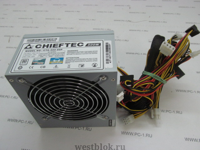 Блок питания ATX 500W Chieftec CTG-500-80P