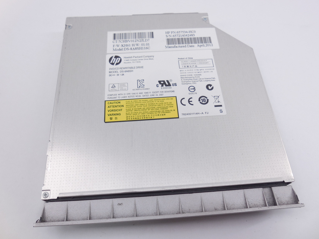 Оптический привод SATA HP DS-8A8SH, DVD-RW - Pic n 263126