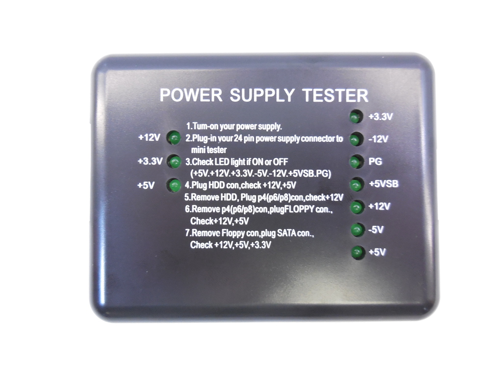 Тестер PC 20/24 Pin PSU ATX SATA HDD Power Supply - Pic n 267918