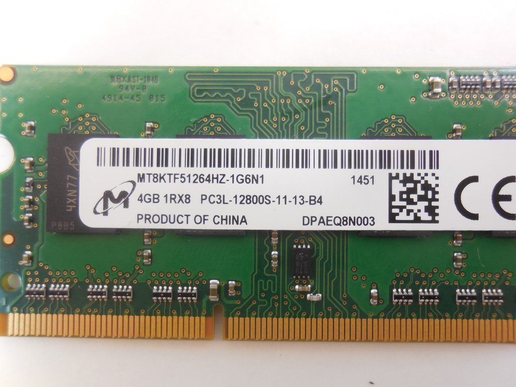 Модуль памяти SO-DIMM DDR3L 4Gb 1600MHz - Pic n 272352
