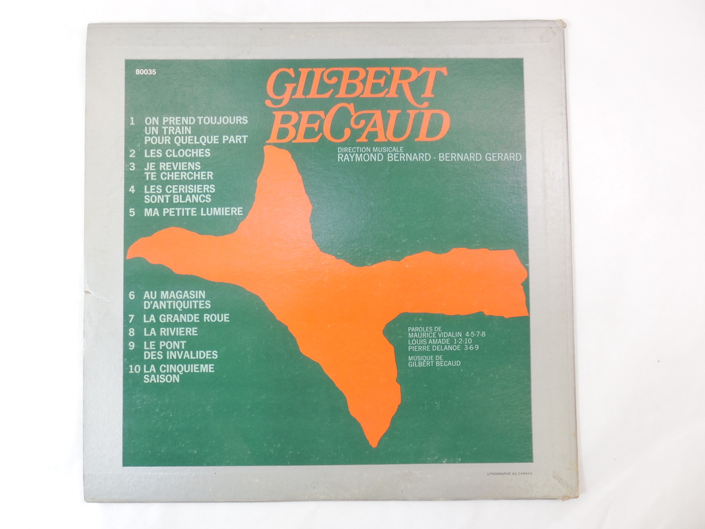 Пластинка Gilbert Becaud - Pic n 275320