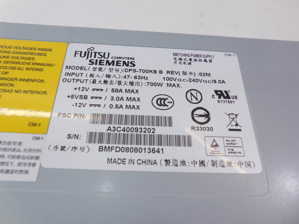 Блок Питания 700W Fujitsu Siemens DPS-700KB - Pic n 276401
