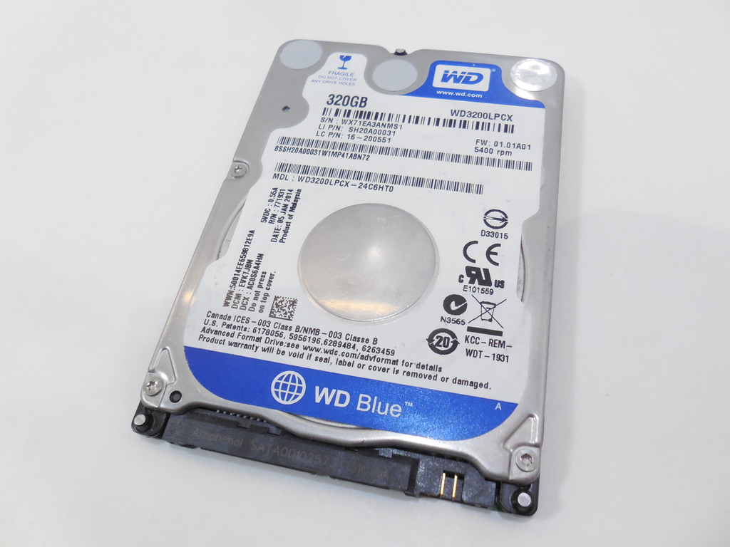 Жесткий диск 2.5 SATA 320GB WD WD3200LPCX - Pic n 279071